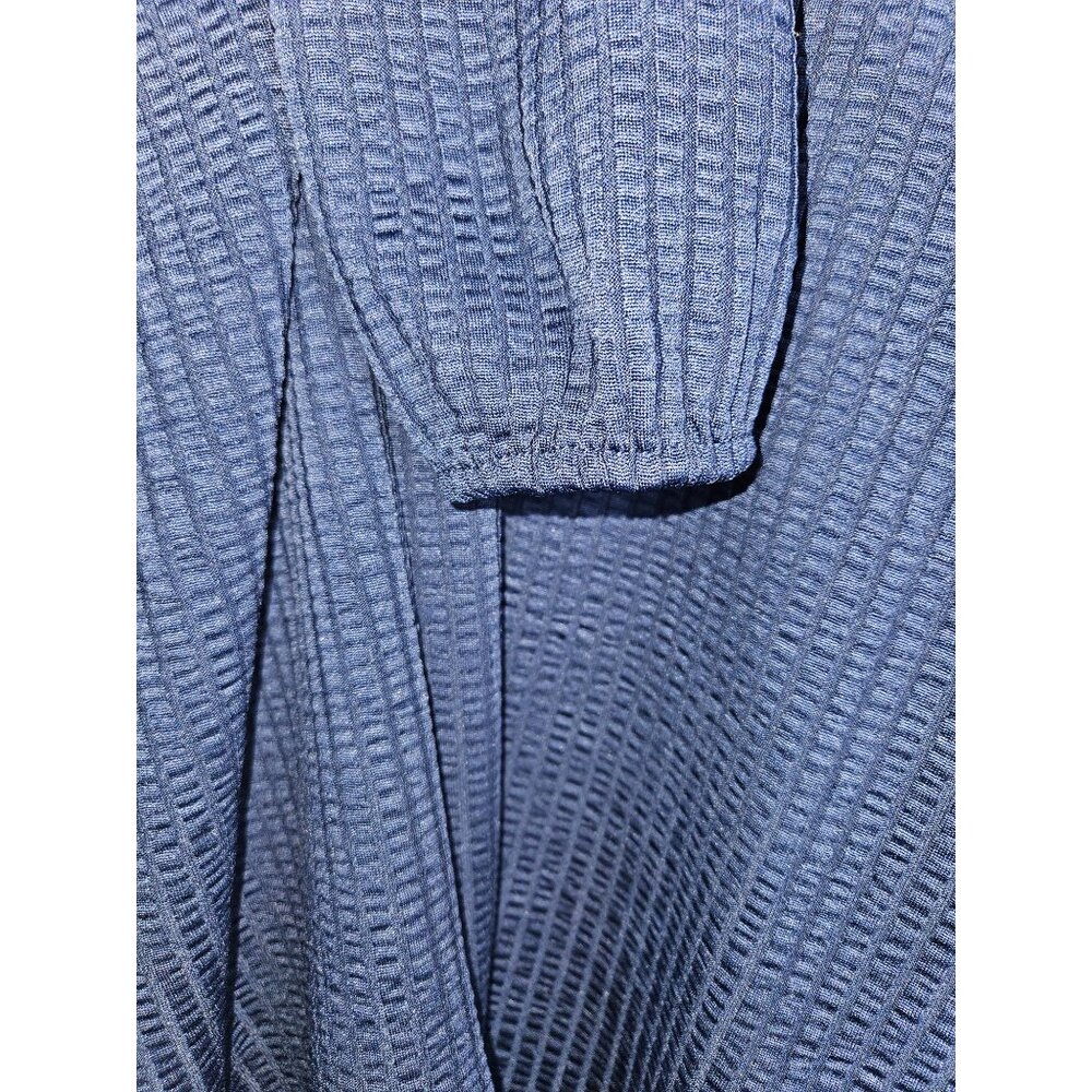 Kaileigh Texured Split V Neck Pullover Button Det… - image 4